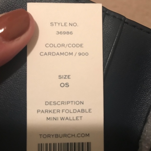 Tory Burch Parker foldable mini leather wallet - Picture 6 of 7